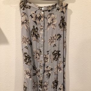 90s floral skirt